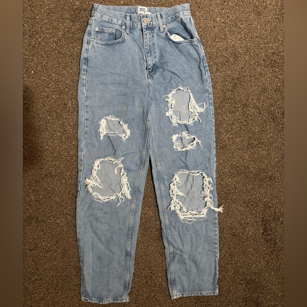BDG Light Blue Distressed Boyfriend Jeans